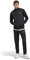 adidas Uomo Linear Logo Tricot Track Suit, black/white/black/white, S