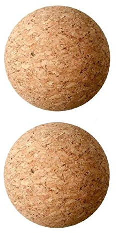 Weinkorken aus Holz, 2 Stück, Korkkugelverschluss, Ersatz für Weinkaraffenflaschen, 5,5 cm