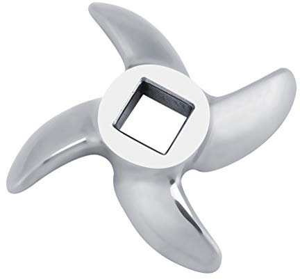 Ejoyous Fleischwolf Klingen, Edelstahl Fleischwolf Messer Ersatzteile Kreuzmesser Ersatz Fleischmühlen Zubehör für Küche Fleischwolf (12#)