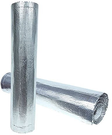 Réflecteur Radiateur Radiateur Réflecteur de Chaleur Feuille Isolant Rouleau Panneaux Isolants Réfléchissants Aluminium Auto-Adhésif pour Radiateurs Plancher Toit Mur Bureau Radiateur Réflecteur de C