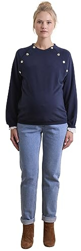VERTBAUDET Sweat Molleton Grossesse et Allaitement Marine 38/40