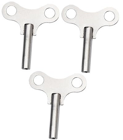 Housoutil 3stücke Stahl Uhren Aufziehschlüssel Für Alte Mechanische Wanduhren Und Tischuhren Mit Robustem Griff Und Matten Oberfläche Platzsparendes Uhrenzubehör
