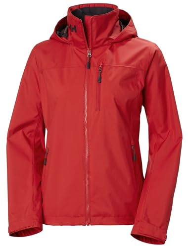 Helly Hansen Women's W Crew Hooded Jacket 2.0, Red, M