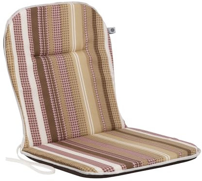 PATIO Stuhlauflage Niedriglehner 79 x 41 cm Ben Monoblock Auflage Sitzkissen Stuhl Wendekissen Streifen Mehrfarbig