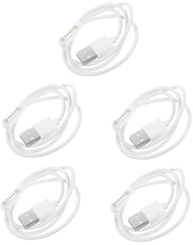 Gadpiparty 5stücke Smartwatch Ladegerät Mit Magnetischem Usb-kabel Polig Schnelles Aufladen Kompatibel Mit Verschiedenen Smartwatches Und Kinderuhren Tragbar Und Langlebig