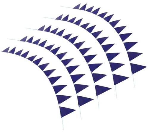 Abaodam 5stücke Blanko Triangel Wimpel Banner Dekorative Fahnen Für Partys Hochzeiten Und Feiertage Für Innen Und Außendekoration -design Eleganter Look