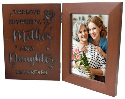 LUCKGONI Picture holder Illuminated Picture Frame with Adjust Led Light Romance Wood Photo Display for Home Decoration