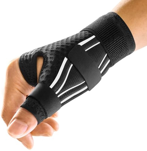 FREETOO Ergonomical Thumb Support Right or Left Hand.Thumb Spica Splint | Wrist Thumb Brace,Arthritis,de Quervain syndrome,Sprain,Tendinitis,Trigger Finger;Sleeping,Work,Typing;Breathable,Adjustable