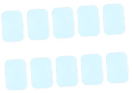 10 Stück Ersatz Gelpads aus Hydrogel für Trainer und Stimulator | 4x6cm Format, Hautfreundliche Haftschicht, für Muskelkontraktionen und Massageeinsatz
