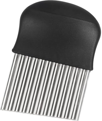 NJNNN Coupe-légumes for Frites, Multifonctionnel, trancheur ondulé, froissé, en Acier Inoxydable, Couteau à Pommes de Terre, for Chips de Carottes et Fruits, 14 cm