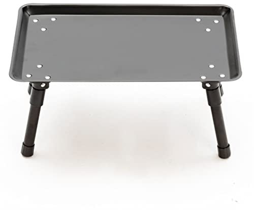 Tragbarer faltbarer Picknicktisch aus Aluminium für Camping und Grillen im Freien, leicht und kompakt, Mini-Beistelltisch für die Seite, mehrere schwarze Farben