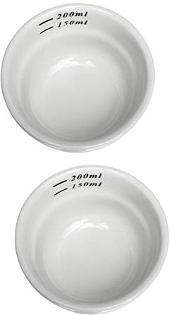 Cabilock 2piezas Taza De Cerámica Para Café Medidor De Leche Cristalería Medidora Material Fácil De Limpiar