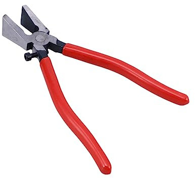 Zerodeko Pince à Porte-clés De Pinces à Bec Plat Pour Couper Verre Poignée Rouge