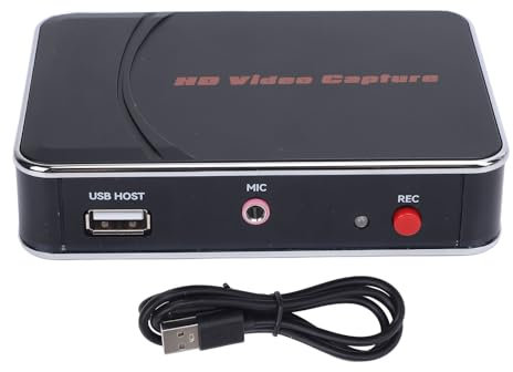 Oreilet Scheda di Acquisizione Video, Dispositivo di Acquisizione Video Esterno HDMI Tipo C 1080P 30FPS, Supporta Ingresso Mic, per Streaming di Giochi