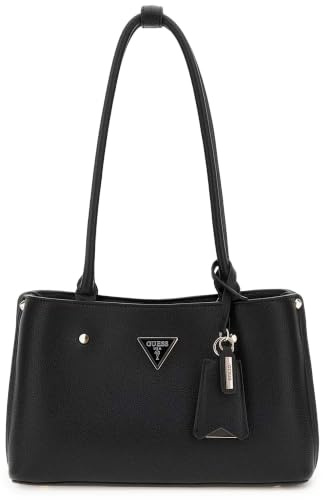 GUESS Schultertasche Meridian II Girlfriend Satchel Black schwarz
