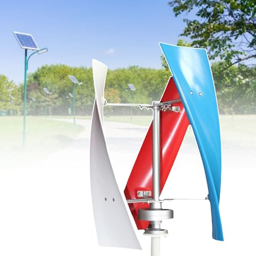 Kit de generador eólico doméstico de 24 V: turbina eólica de Techo rotatorio de Alta eficiencia con Control electromagnético para Uso marítimo, residencial y de autocaravanas. Solución energ