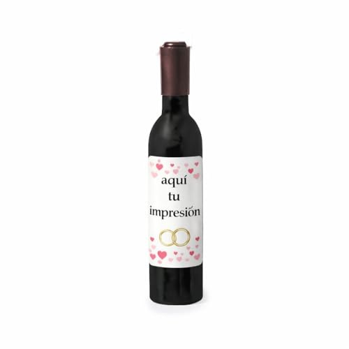 Sacacorchos Magnético Personalizado con Forma de Botella de Vino | Abridor con Imán para Frigorífico | Detalle Original para Bodas, Eventos y Empresas(11,5 cm) (Pack 25 Unidades)