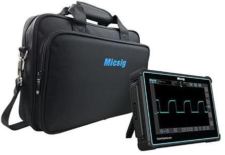 Oscilloscope tabletta Micsig Banda passante 100MHz Frequenza di campionamento 2GSa/s Profondità di memoria 220Mpts Canali analogici 4 (Kit TO1004-Custodia)