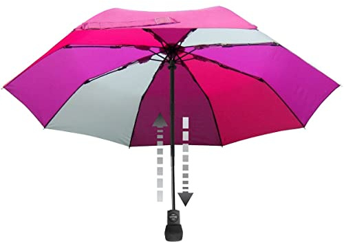 EuroSchirm Light Trek Autom Regenschirme Pink/Violett One Size