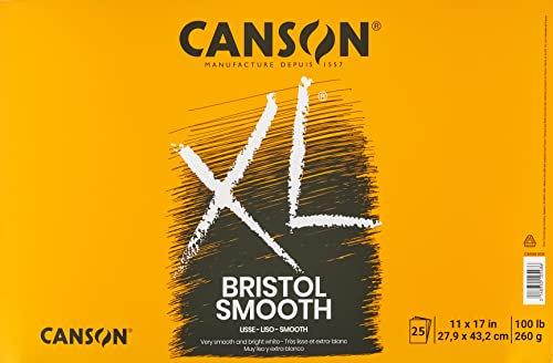 Canson Bristol-Papierblöcke, Papier, Weiß, 11x17