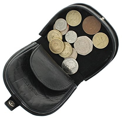 Mala Leather Odyssey Collection Leather Tray Coin Purse 4114_14m Black