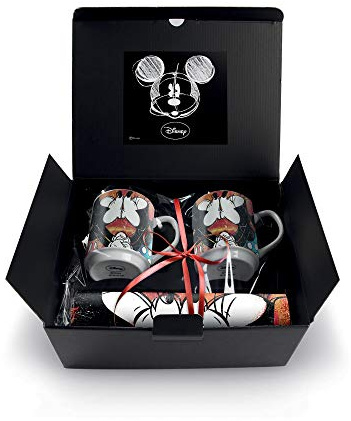 Egan WMSET/22 Set Mug Sweet Love e Tovaglietta, Porcellana, Rosso, 4 Pezzi, 2 unità, 350 milliliters