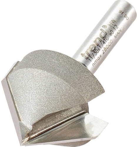 Trend 11/30 x 1/4tc chanfrein V Groove Cutter 45 degrés – Argent