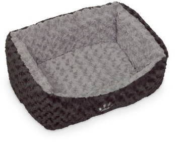 Nobby Komfortbett SEOLI dunkelgrau / hellgrau L x B x H: 75 x 60 x 23 cm