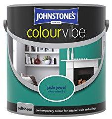 Johnstone's 308850 2.5 Litre Colour Vibe Soft Sheen Paint - Jade Jewel