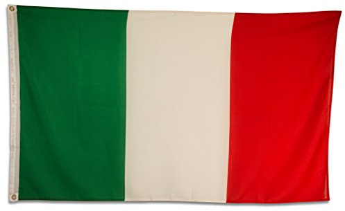 Bundes- und Länderflagge aus wetterfestem Material mit Metallösen, Outdoor Fahne & Flagge (Italien) 150x90cm