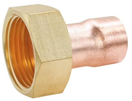 SOMATHERM FOR YOU - raccordi rame saldare - Ø12 dritto accoppiamento dado in ottone rotante 12/17