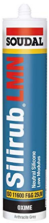 Soudal Silirub LMN Low Mod All Purpose Neutral Silicone - Anthracite Grey