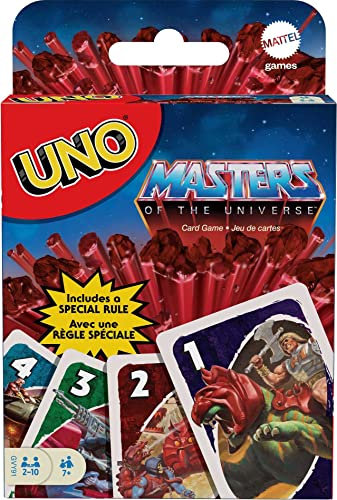 Mattel Games UNO Masters of the Universe Card Game with 112 Cards, Gift for Kid, Family & Adult Game Night for Players 7 Years Old & Up, GVY91