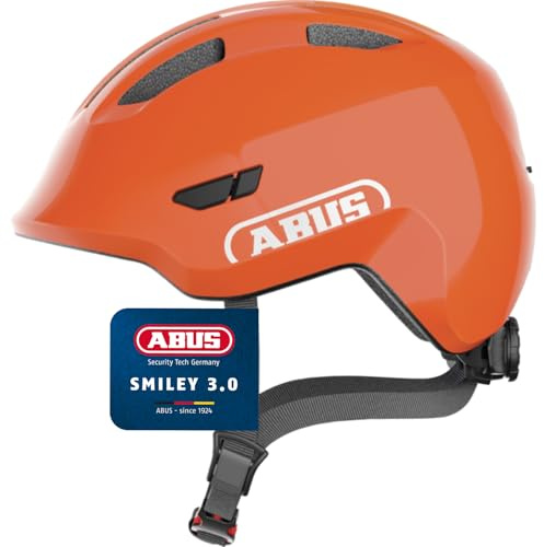ABUS Casco infantil Smiley 3.0 - casco de bicicleta con ajuste bajo, diseños adaptados a los niños y espacio para una coleta - para niñas y niños
