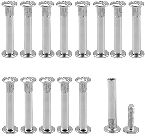 WakiHong 60 Stück Verbindungsschrauben Möbelverbindungsschrauben Hülsenschrauben M5 für Möbel Schrankverbinder Möbelschraube Möbelverbinder Schrank Verbinder
