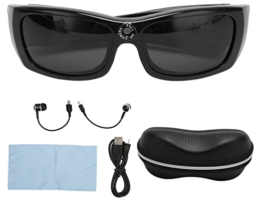 Cámara de Gafas de Sol Bluetooth, 1080P HD Gafas Inteligentes Grabadora de Video Función OTG Soporte de Llamadas para Reuniones, Capacitación, Registros en el Aula
