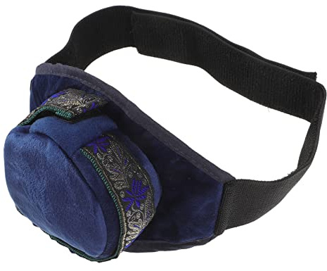 Étui pour Boîte de Moxibustion sans Fumée pour Cou, 1 Pièce | Bleu, Polyester Fibre et Coton, Épaissi et Résistant aux Fissures, pour Voyage et Déplacement