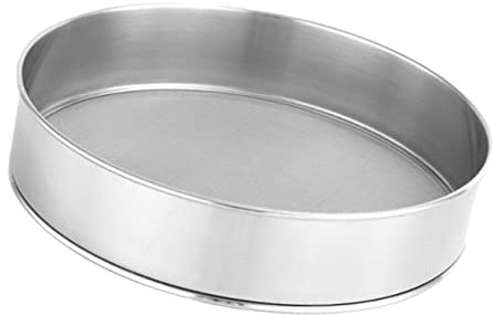 BESTonZON Setaccio per Farina a Maglie in Acciaio Inossidabile 30 Cm Colino Portatile per a e Farina Filtro per Dolci e Pane per Cottura e