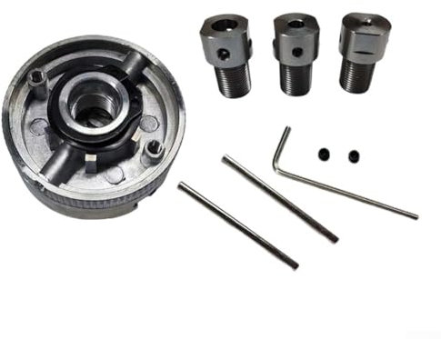 Hasaller Mandrino di tornitura Micro Metallo Tornio Parte, Mandrino a tre ganasce per la lavorazione del legno Mini Macchine Utensili (5 mm)