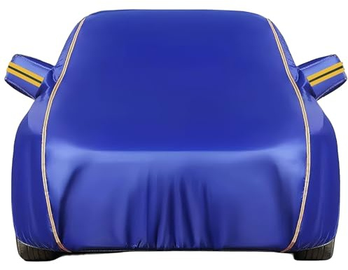 Autoabdeckung für Trabant P 601 |Vollgarage Autoplane Wasserdicht Atmungsaktiv Uv Beständig Reißfest Oxford-Stoff-Auto Abdeckplane innen und außen Staubdicht Winddichte(Color:Blue)