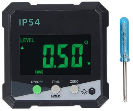 Digitaler Winkelmesser, Winkelmesser, Neigungsmesser, Magnetische Basis, LCD-Display, Zwei Messmodi, ABS-Gehäuse für den Holzbau, Hintergrundbeleuchteter Bildschirm, Geringer
