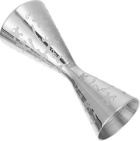 Alipis Jigger A Forma Di Teschio in Acciaio Inossidabile Misurino Per Cocktail Da 30/45 Ml Per Professionisti Del Bar