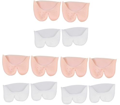 Didiseaon 6 Paia copertura della punta dei piedi protettore della punta dell'alluce copriscarpe con foro puntale in gel cuscino a punta