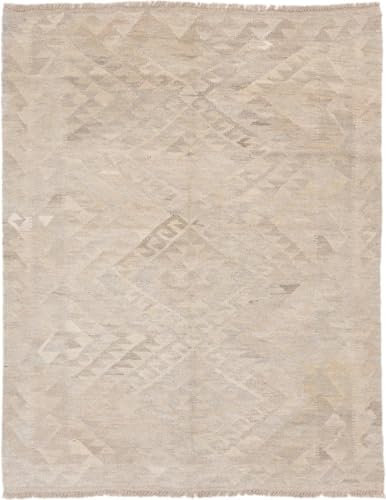 Nain Trading Kelim Afghan Heritage 131x165 Handgewebt Modern Orientteppich Designteppich Teppich Wolle