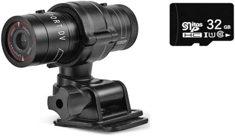Action Cam, Telecamera sportiva for bicicletta Telecamera sportiva impermeabile 4K Mountain Bike moto Azione Mini videocamera Videocamera DV F9 Full 1080p HD Videoregistratore for auto ,All'aperto, Sp