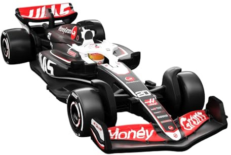 Formula 1 - Modèle Auto MoneyGram Haas VF-24 Kevin MAGNUSSEN n°20 - Die Cast Échelle 1:64 - Longueur 8 cm - JBM10