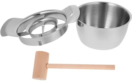 POPETPOP Quitasemillas De Granada De Acero Inoxidable Pelador De Granadas Para Cocina Herramienta Para Incluye Martillo De Madera Para Preparar Casa