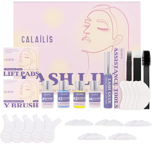 CALAILIS Wimpernlifting Set, 2025 Aktualisiertes Lash Lifting Set, Wimpernverlängerung Kit Professionell, Wimpern Lifting Natürliche & Dickere, Geeignet Für den Salon- und Heimgebrauch