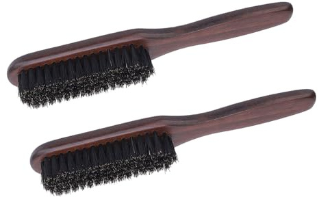 FILFEEL Premium Dual-Purpose Bart- & Haarbürste für Männer – Natürliche Borsten, Eleganter Holzgriff, Ideal für Schnurrbart- und Haarpflege