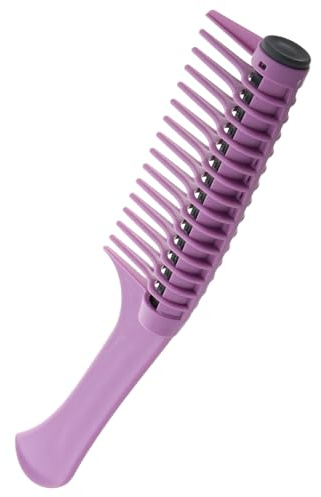 Générique Peigne à Teinture Capillaire Polyvalent en Plastique Violet, Peigne à Mèches et Rouleaux pour Coloration, Soin à L'huile et Coiffage Professionnel et Usage Domestique, Outil